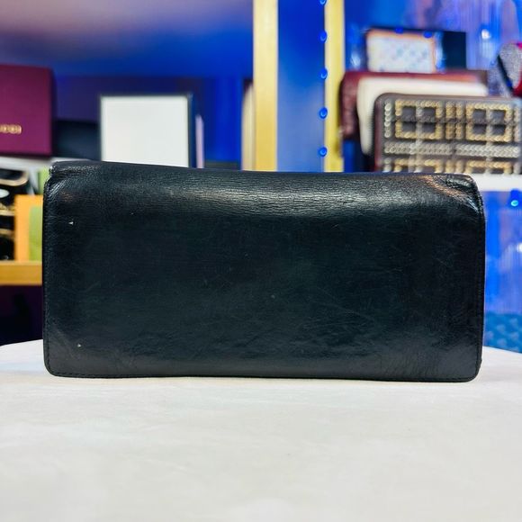 Louis Vuitton Logo Black Leather Long Men’s Unisex Wallet - Picture 3 of 10